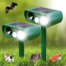 Solar Ultrasonic Animal Repeller, 2025 Cat Repellent Outdoor,Waterproof Deer ...