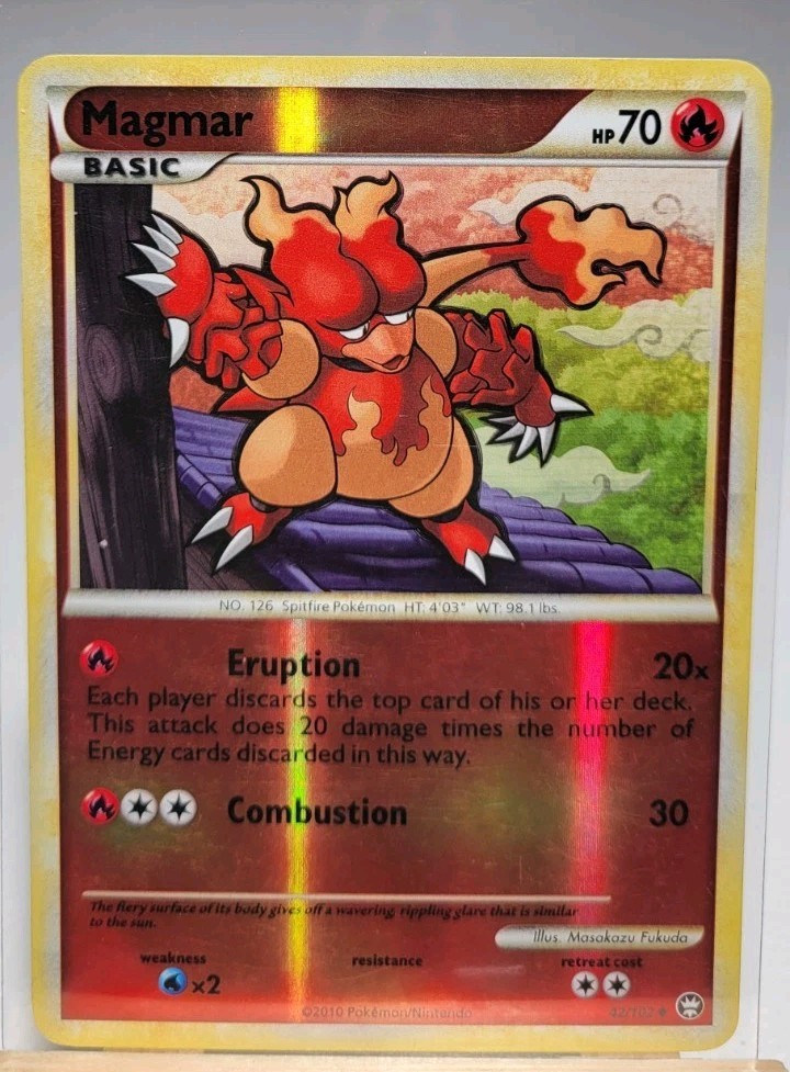Magmar Reverse Holo 42/102 Triumphant Pokemon TCG
