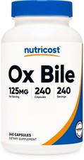 Nutricost Ox Bile Capsules 125mg, 240 Capsules - Gluten Free, Non-GMO