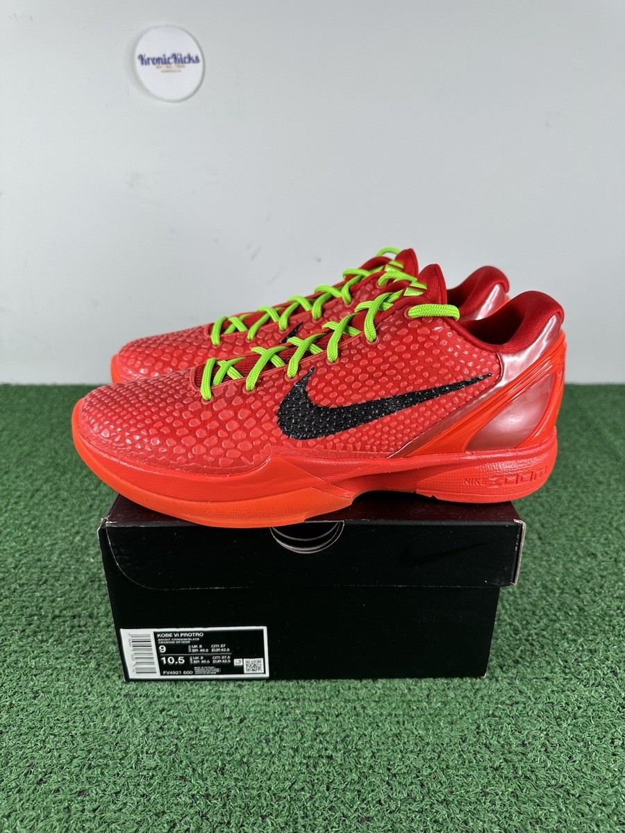Size 9 - Nike Kobe 6 Protro Low Reverse Grinch - New | eBay