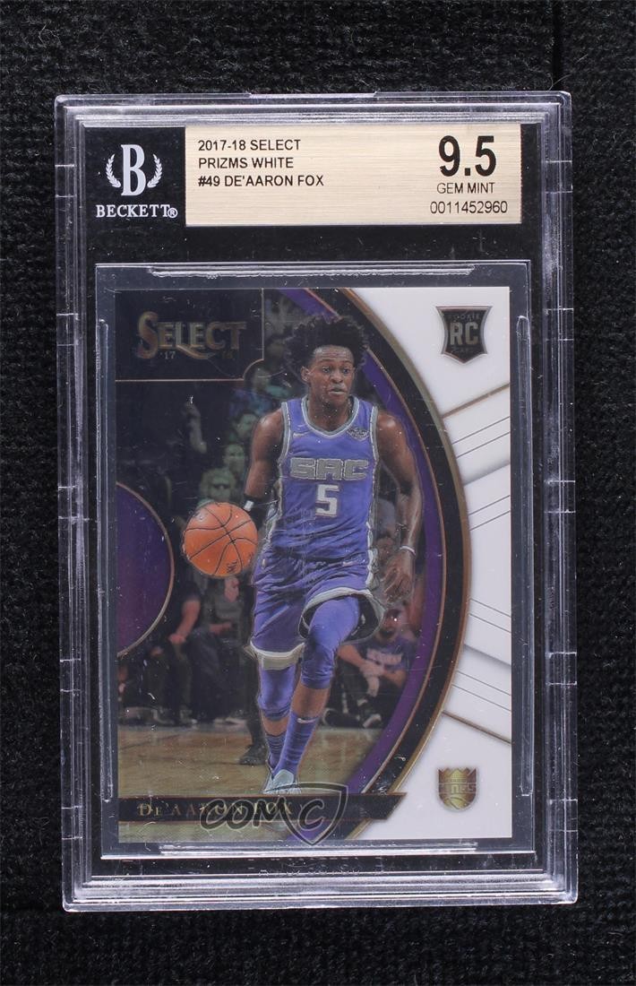 2017 Panini Select Concourse White Prizm /149 De'Aaron Fox BGS 9.5 GEM MINT lz7