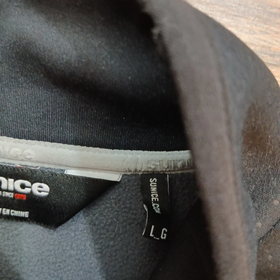 Chaleco de golf Sunice para mujer grande negro cremallera completa softshell Trump National Bedminster Foto 3 de 4