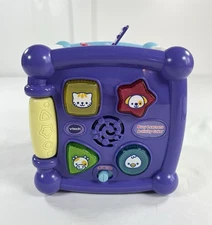 Vtech 6-36 mos Busy Learners Activity Cube Educational Light Up Sound Toy Purple