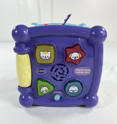Vtech Busy Learners Activity Cube Educational Light Up Sound Toy Purple C1124