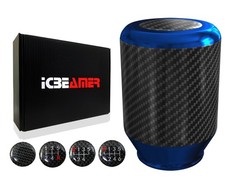 Jdm Blue Aluminum W Carbon Fiber Manual Transmision Shift Knob 5 6 Speed P72 Jdm Blue Aluminum W Carbon Fiber Manual Transmision Shift Knob 5 6 Speed P72