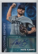 2016 Topps Scouting Report Auto Series 2 Nate Karns #SRA-NK Auto 0c2