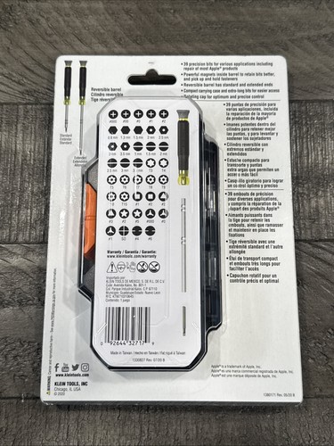 Klein Tools 32717 Precision Screwdriver Set w/ Case, All-in-One Repair Tool Kit - Picture 4 of 4