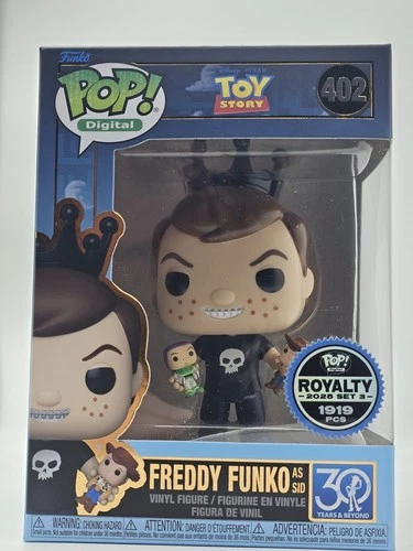 Funko Pop! Digital #402 Toy Story Freddy As Sid Royalty LE 1,919 + Protector