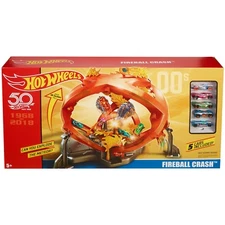 Hot Wheels Throwback Fireball Crash Playset (Discontinued By Manufacturer)