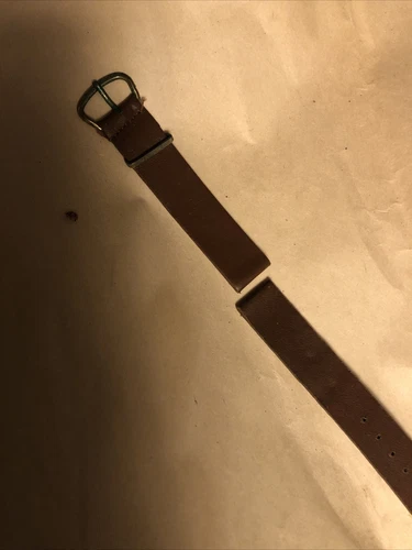 WWII USGI leather EM WATCH BAND WW2 USA original Elgin vintage military