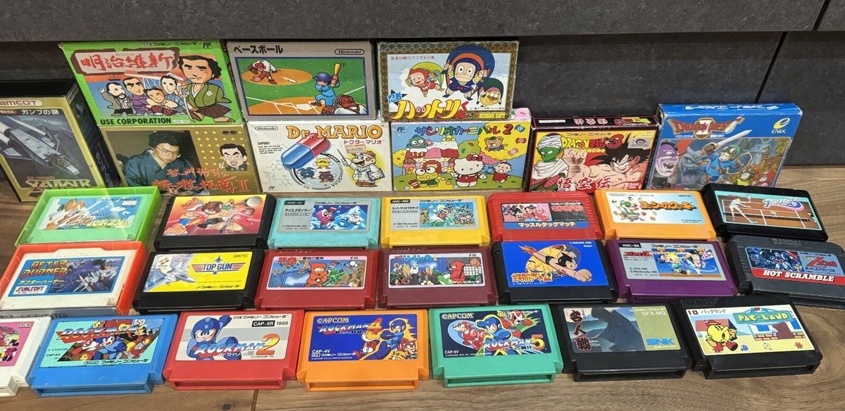 Nintendo Famicom Games NES region JP pick and select retro vintage