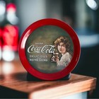 Vintage Coca Cola Coaster Tip Tray Red Tin Coaster Collector’s Coaster Drinkwear