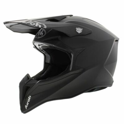 Airoh Helm Wraap Color Schwarzmatt MX Moto Cross Enduro Offroad Schutz Downhill