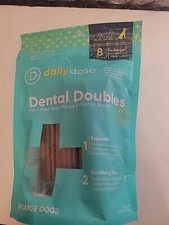 Daily Dose Dental Doubles Chews 8 Ct Lg Dog Free Ship 6/26