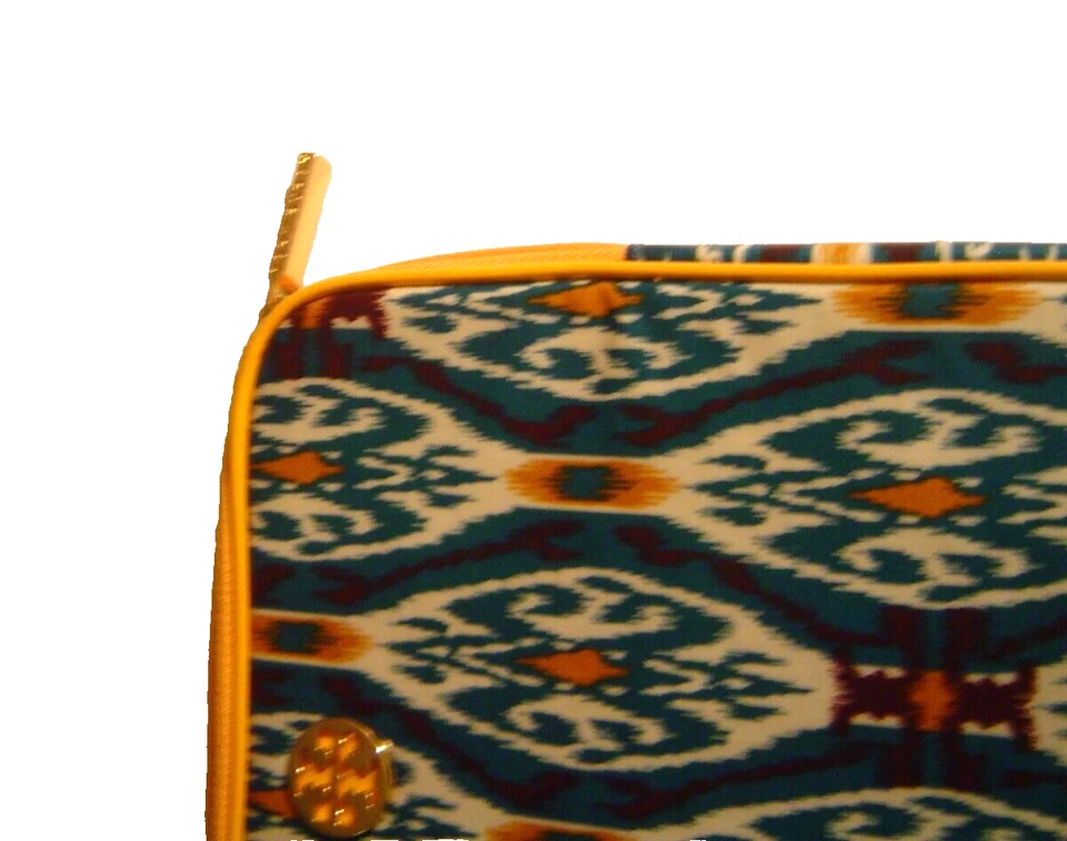 Tory Burch 10 Inch TABLET Case iPad Case Vinyl Teal Green Geometric Design New - Image 4 of 4