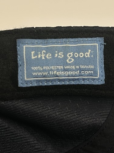 Life Is Good Adult 5 Panel Hat Blue Vented Hiking Adjustable Reflective Outdoors - Picture 6 of 6