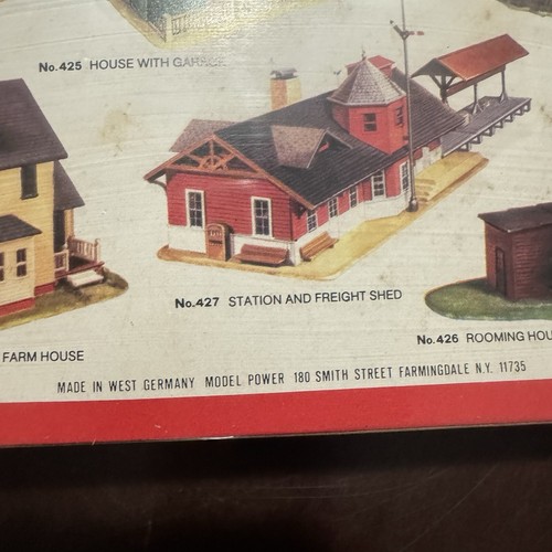 Vtg Model Power #431 HO Scale Two Cottages Construction Kit West German Made New - Picture 9 of 13