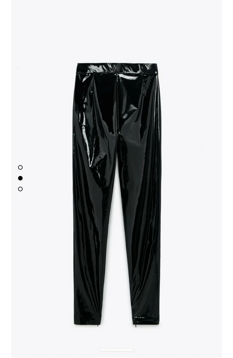 Vinyl leggings cheap zara