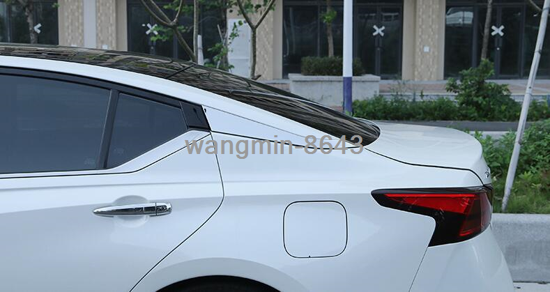 Stainless sticker Rear window Side Triangle trim For Nissan Teana