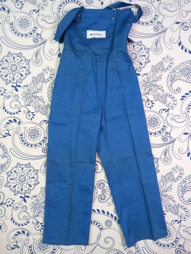 SALOPETTE VINTAGE FIAT AVIO DEADSTOCK BLEU DE TRAVAILLE AERONAUTICA 52 OVERALL - Picture 2 of 18