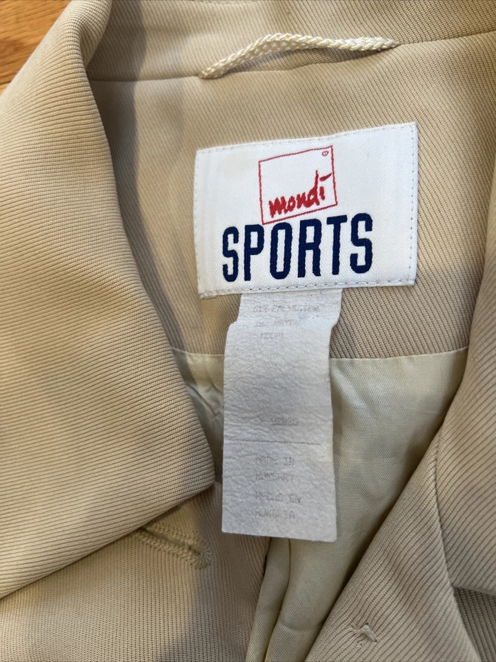 Blazer Mondi Sports Vintage Tostado Talla 38 Poliéster Foto 4 de 4