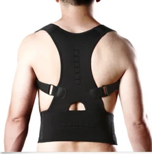 Lower Back Brace Posture Corrector Shoulder Support Waist Belt for Men Women