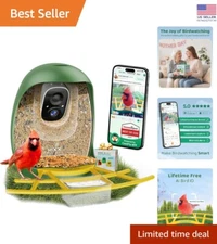 Interactive Smart Bird Feeder with Camera – Squirrel Proof & Weatherproof Design