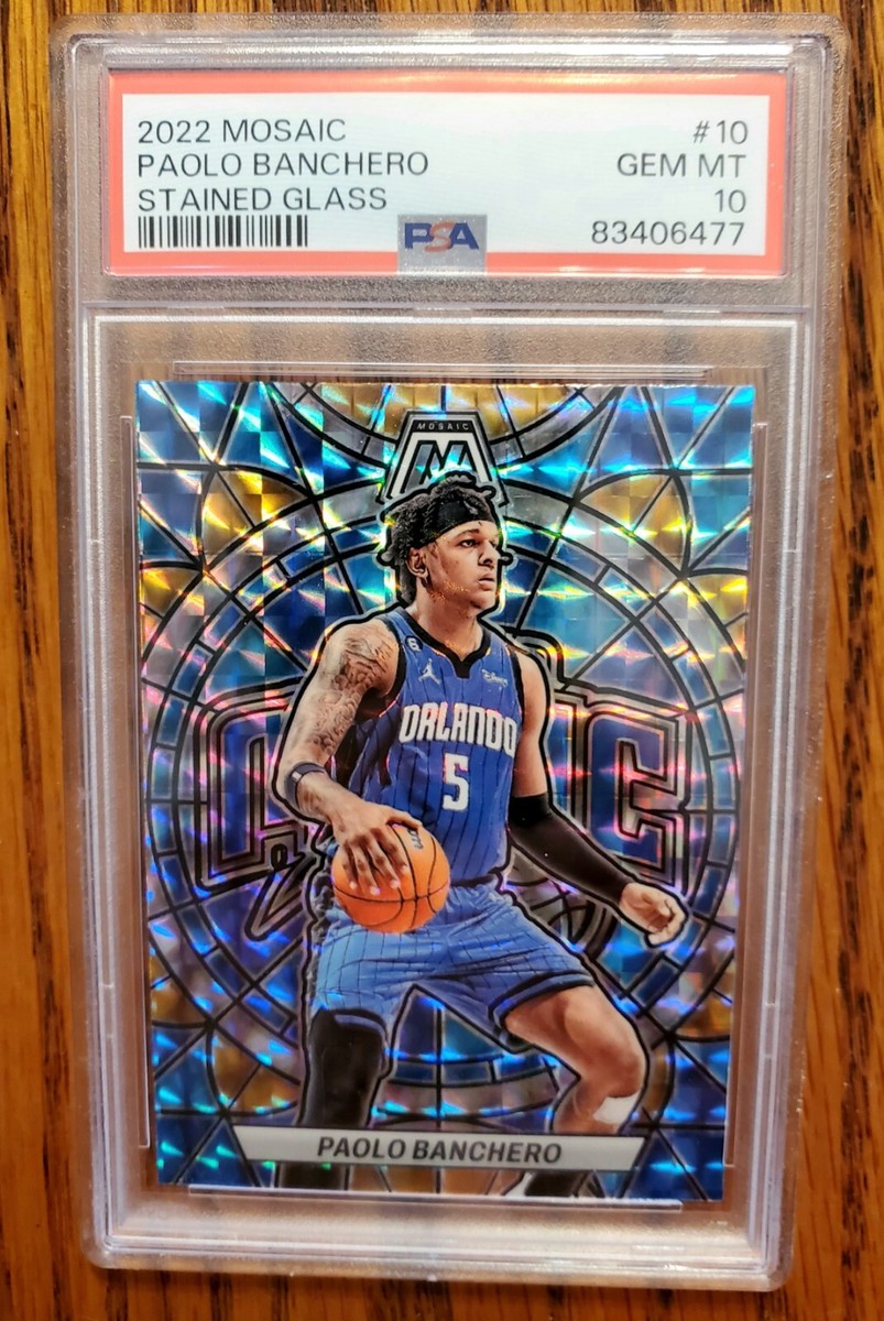 2022 Mosaic Stained Glass #10 Paolo Banchero Rookie RC SSP PSA 10 