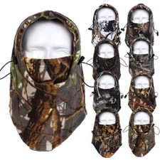 Winter Fleece Balaclava Warmer Camo Face Masks for Ski Hunting Hood Face Cover
