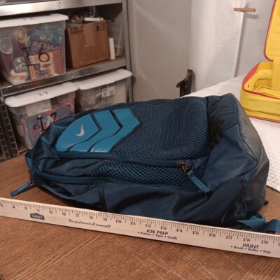 バスケ用バッグ NIKE MAX AIR VAPOR BACKPACK Nike Max Air Vapor Energy Backpack Book Bag Teal Blue Green Mesh