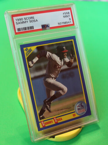 1990 Score Sammy Sosa Chicago White Sox Cubs RC Graded Rookie Crad PSA 9 MINT - Photo 1 sur 1