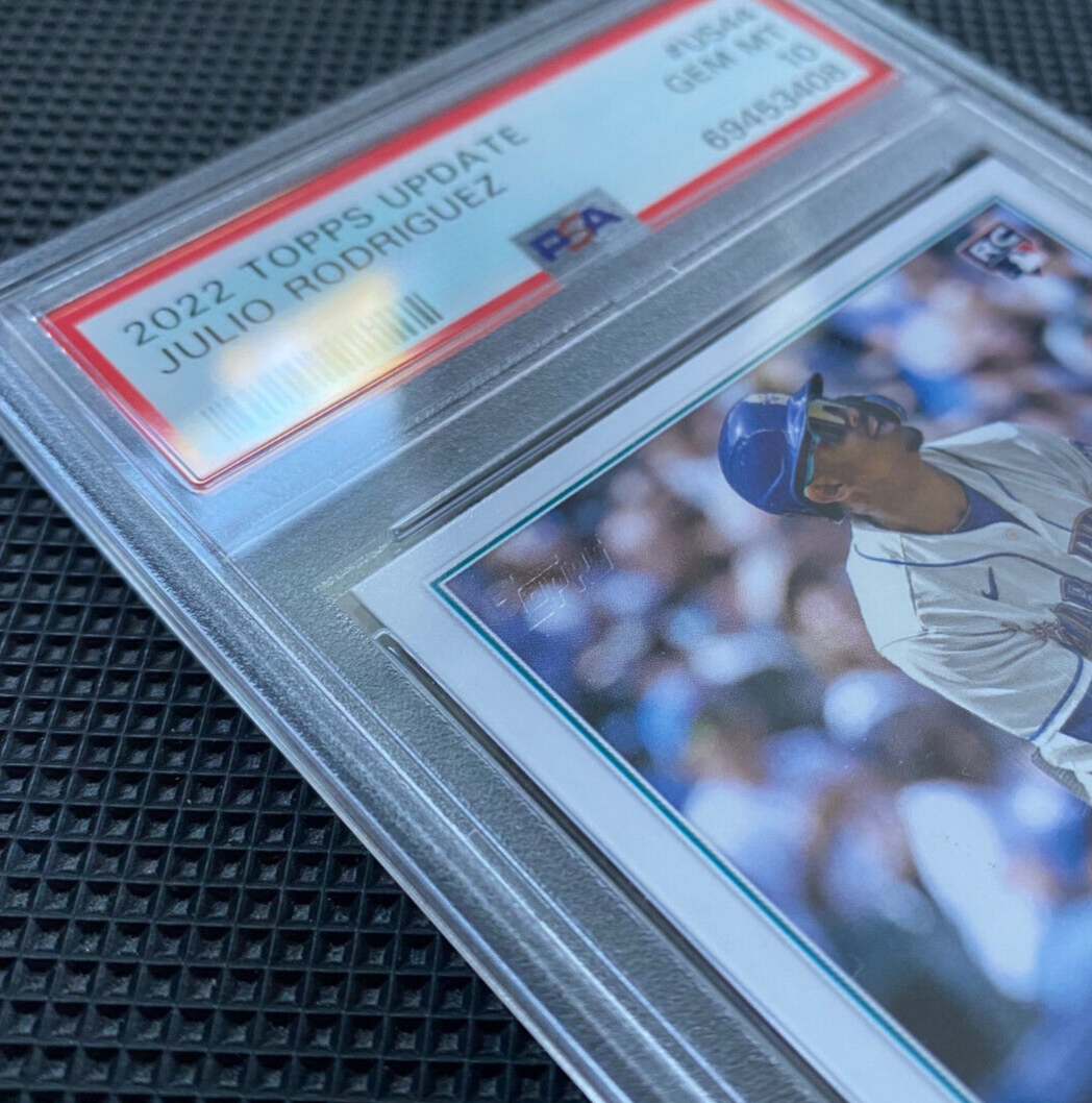 2022 Topps Update Julio Rodriguez Missing Logo Foil Error SP
