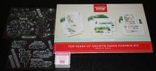 Stampin Up Retired TEN YEARS OF GROWTH Paper Pumpkin Kit NEW 2 Stamp Sets Ink
