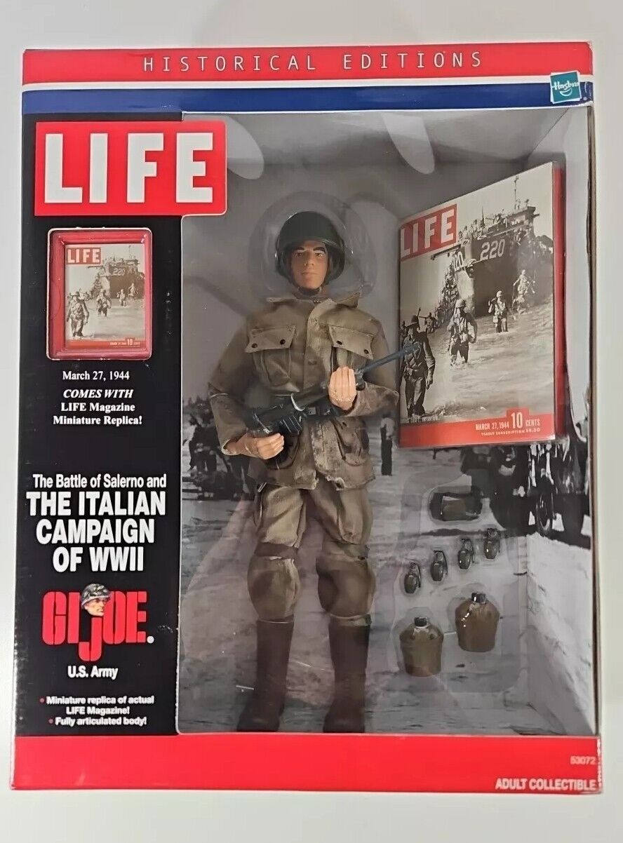 GI Joe U.S. Army LIFE MAGAZINE BATTLE OF SALERNO 12" Figure US Army ITALIAN WWII