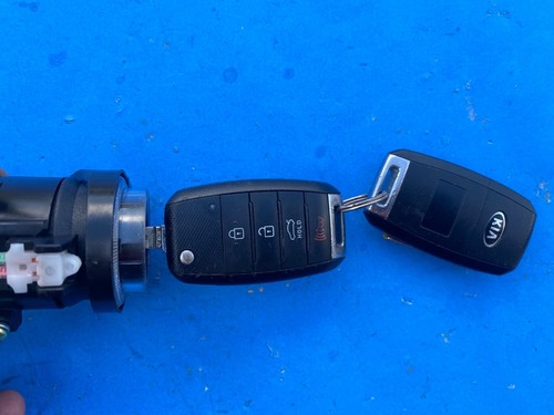 GENUINE 2017 KIA RIO STEERING IGNITION SWITCH LOCK WITH KEY ASSAMBLY OEM - Picture 3 of 5