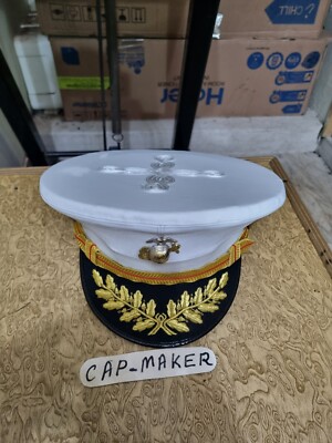 Marine Corps Officer Field Grade Service Dress Hat Cover