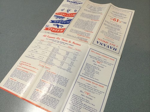 1954 GREYHOUND lines foreign tours pamphlet brochure HAVANA NASSAU WEST INDIAS - Picture 3 of 5