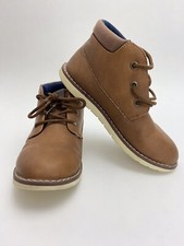 Nautica Boys "Plot" Brown Ankle Boots Sz 2 EUC 