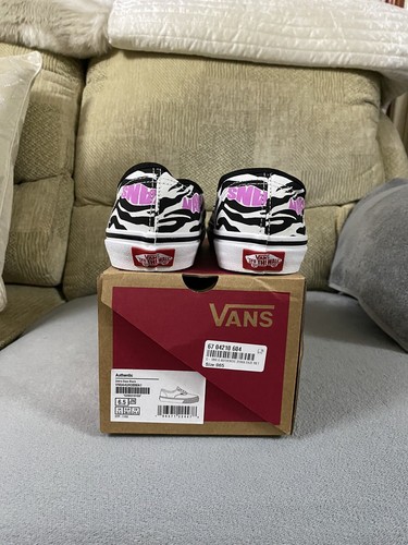 Vans authentische Zebra Daze schwarze Turnschuhe Schuhe brandneu in Verpackung Größe 5,5uk VN0A4UH3BMA1 - Bild 8 von 13