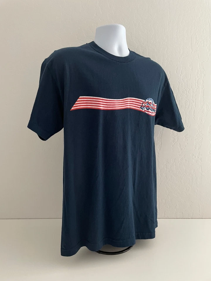 Camiseta De Colección Años 90 Canyon River Azul Para Hombres Talla L Azul Manga Corta Cuello Redondo EE. UU. Foto 2 de 4