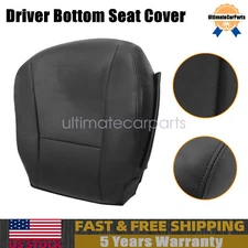 Driver Bottom Perforated Leather Seat Cover Black For 07-12 Lexus LS460 LS600h L