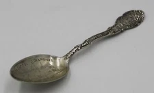 Antique State Capitol Des Moines {IA}  ~ Sterling Silver [.925] Souvenir Spoon 