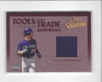 2002 Absolute Tools of the Trade #23 Luis Gonzalez JERSEY Diamondbacks /300 