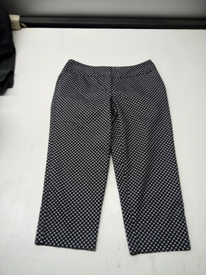 Worthington Cropped Pants/Capris, Modern Fit, Black White Print