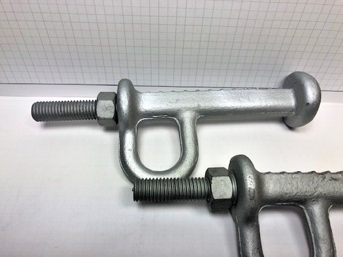 ALLIED BOLT 12680 5/8-11 X 8-1/2" TOWER POLE STEP GRADE 8 W NUT GALVANIZED -2 ea - Picture 6 of 9