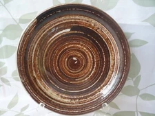 JANE GORDON MARTZ MARSHALL STUDIOS MCM 1960S  LARGE  11" MCM SPIRAL PLATE RARE!