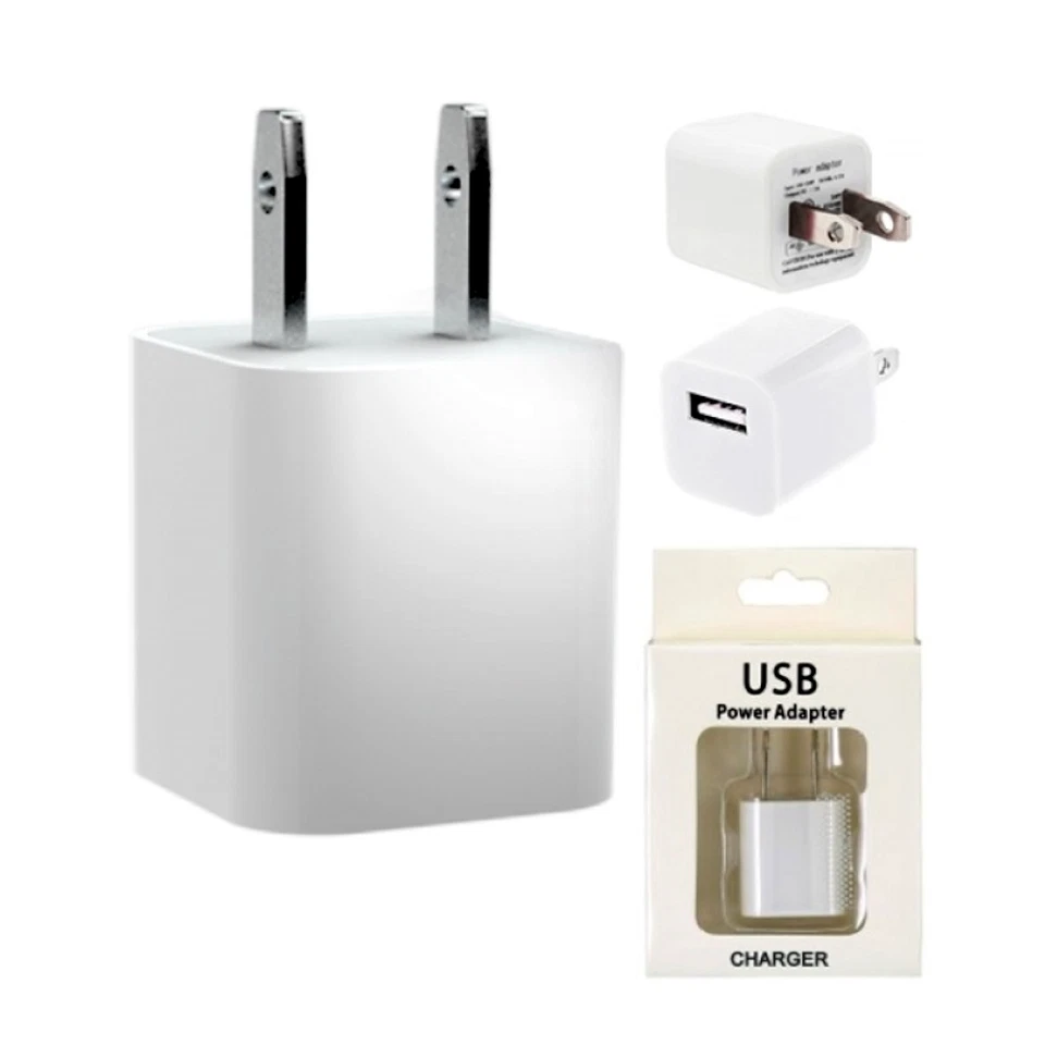 Adaptador de Corriente USB Cargador de Pared 5V, 5W Adaptador de Corriente Universal Blanco Foto 4 de 4