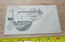 Vtg Great Graphics Provincetown Cape Cod Massachusetts Early Empty Map Envelope 