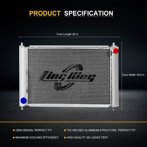 CU2139 All Aluminum Radiator 3-Row Race Radiator Replacement for FORD MUSTANG... - Picture 3 of 6