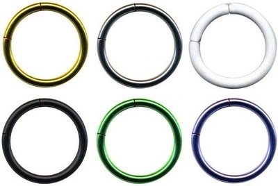 Piercingfaktor Segmentring 316L Stahl - Für Septum, Nase, Ohr